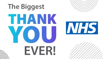 a thank you message from Caspian Insurance to NHS staff